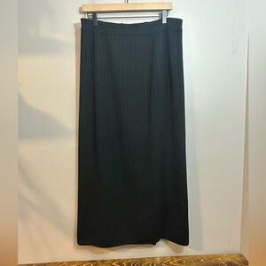 Davina Norwegian Touch Wool Maxi Skirt Black Size Large